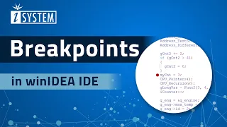 Tutorial - Breakpoints in winIDEA