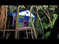 Download Lagu camping hujan deras, bermalam dirumah pohon dipinggir sungai, relaxing rain sound