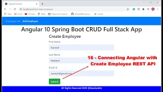 Angular Spring Boot CRUD Full Stack App - 16