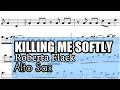 Download Lagu Killing Me Softly Alto Sax Sheet Music Backing Track Play Along Partitura