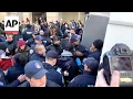 Multiple people arrested at anti-ICE protest in New York local media reports