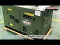 Portable mini type 2 cylinders super silent diesel generator set for home
