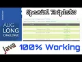 Codechef Special Triplets Solutions August Long Challenge Do not Forget Subscribe and like