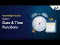 Date Time Functions Data Analytics Course ExcelR
