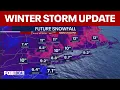 When will the winter storm hit NYC area 4 pm weather update