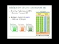 Computer Architecture - Lecture 26 GPU Programming Fall 2022