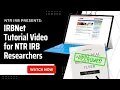 IRBNet Tutorial for NTR IRB Researchers