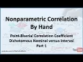 Nonparametric Correlation Point-Biserial Correlation Dichotomous Interval Variable - Part 1
