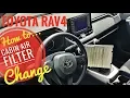2019 - 2021 Toyota Rav4 Cabin Air Filter Replacement Change