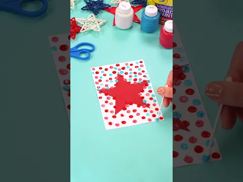 🇺🇸 DIY Labor Day Banner Craft | Easy Red, White & Blue Decoration with Crayola Paint 🎨