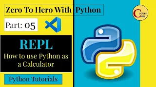 Python Tutorials In Hindi Part 05 REPL Use Python as a Calculator