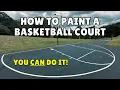 DIY Backyard Basketball Court Painting Step-by-Step Guide