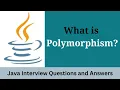 What is Polymorphism Explain with Examples Java Interview Question