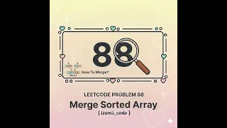 LeetCode 88 - Merge Sorted Array Two Pointers From End O m n