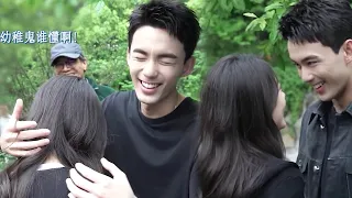 吳磊做鬼臉逗趙今麥 趙今麥笑著鑽進吳磊懷裡 在暴雪時分 Amidst A Snowstorm Of Love 