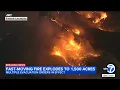 Riverside County brush fire explodes to 1 500 acres evacuations issued