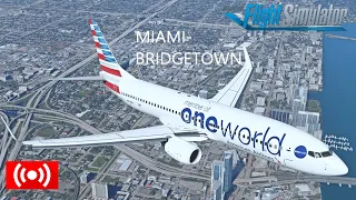 MFS2020 Miami to Bridgetown AA1192 B737-800