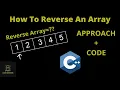 How To Reverse an Array in C Multiple Approaches Hindi Arrays