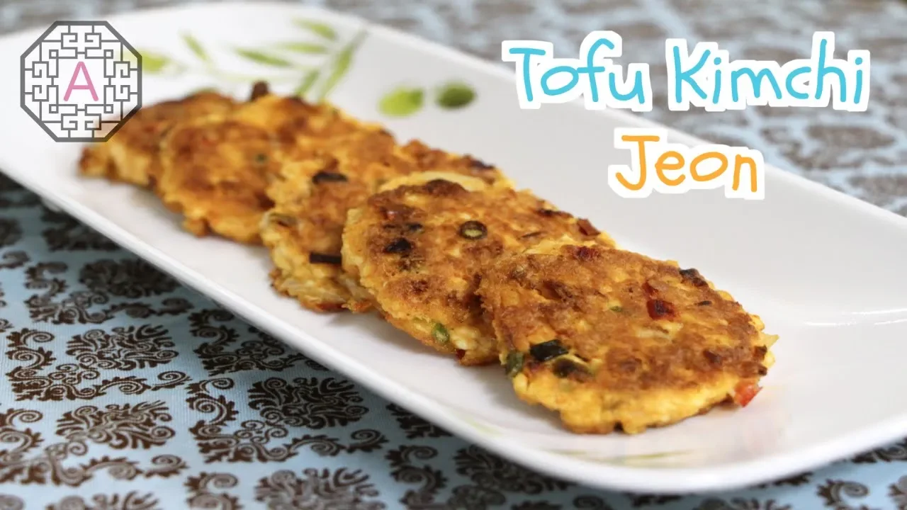 Korean Tofu Kimchi Jeon ( )   Aeri