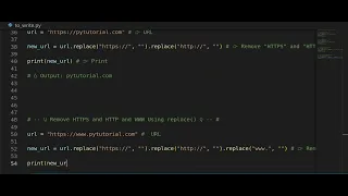 Remove HTTPS or HTTP From URL Python