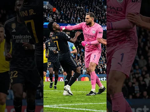 Donnarumma can't handle Vini Jr #footballskills #vinicius #ucl