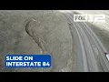 ODOT monitoring slide on I-84 near Ontario