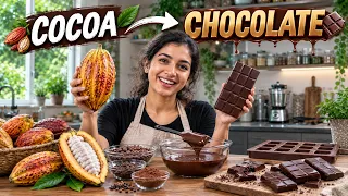 I Turned a Cocoa Pod Into Chocolate at Home! 🍫 | The Complete Process