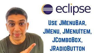 Java swing tutorial using Eclipse - How to Use JMenuBar JMenu JMenuItem JComboBox JRadioButton