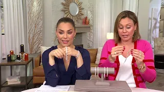 Diamonique Classics 4mm Channel Set Eternity Bracelet Sterl on QVC