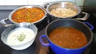 Günün İftar Menüsü: Patates Oturtma, Börülce, Nuraniye, Limonlu İrmik Tatlısı, Karamelli Tavuk Göğsü. 