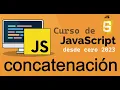 Complete JavaScript Course from Scratch CONCATENATION 7