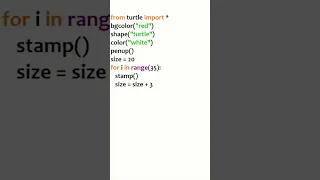 Stamp Turtle Spiral Pattern Python Turtle Working With Smile