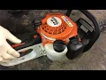 How to start a Stihl HS 45 Hedge Trimmer