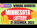 Minnesota Evening Lottery Results For - Dec 01 2023