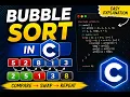 Bubble Sort in C Programming Easy Explanation Example Code C Programming Tutorial 6th program