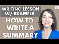 How to Write a Summary of an Academic Article in English Writing Tips