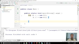 Review try-with-resources and see what s new starting with Java 9