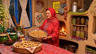 Black Grape Pie | Traditional Rustic Baking in a Village Kitchen 🍇🥧