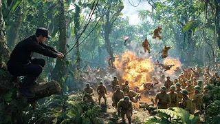 獵人叢林獵殺，埋下百顆地雷，日軍一來拉動機關，炸飛1000日軍！🔥抗日 mma _ kungfu