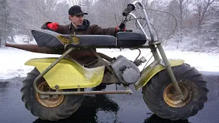 Ultra Rare 1970's 2-Stroke Mini Bike Found In Hoarders House