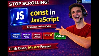 JavaScript const Keyword Explained Clearly Objects Arrays and important Example ChiPi Technologies