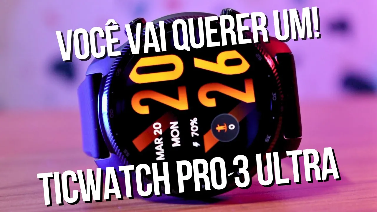 TICWATCH PRO 3 ULTRA GPS - O MELHOR SMARTWATCH ANDROID? #ticwatchpro3 #mobvoi