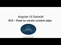 Angular 13 Tutorial Custom Pipe