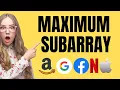 Maximum Subarray Leetcode Python Tamil