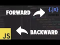 Creating Forward and Backward Navigation with JavaScript