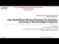 MECC 2021 Fast Multi-Robot Motion Planning via Imitation Learning of Mixed-Integer Programs