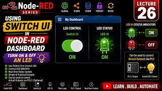 L-26 Using Switch ui node in NodeRED Dashboard