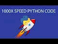 Make your python script run 1000X faster with one line of code