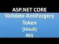 ASP NET CORE Tutorial For Beginners 65 - Validate Anti Forgery Token