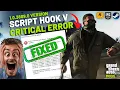 How to FIX Script Hook V Critical Error In 2 MINUTES July 2026 rockstar epic steam